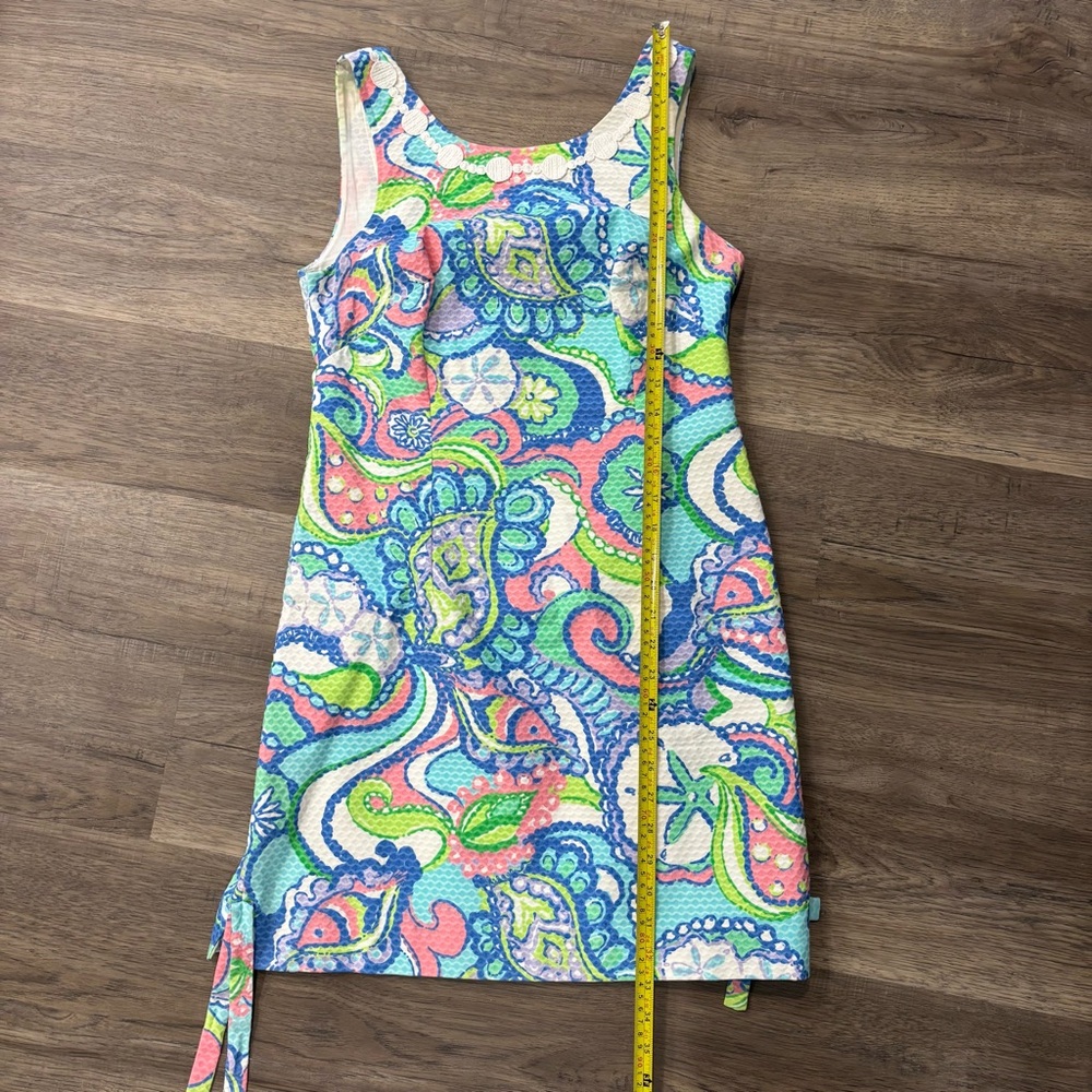 Lilly Pulitzer Delia Shift Dress Size 4 Multicolor Paisley, mini dress vacation - Picture 4 of 11